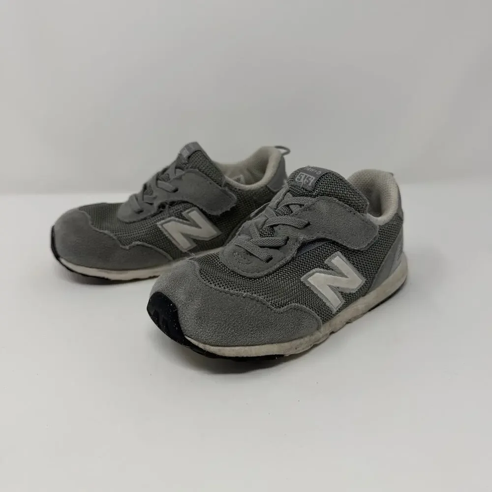 New Balance 515 Gray Toddler Sneakers Velcro Size 9